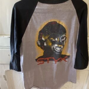 Styx Kilroy Was Here Tour
1983 Original Raglan Shirt...